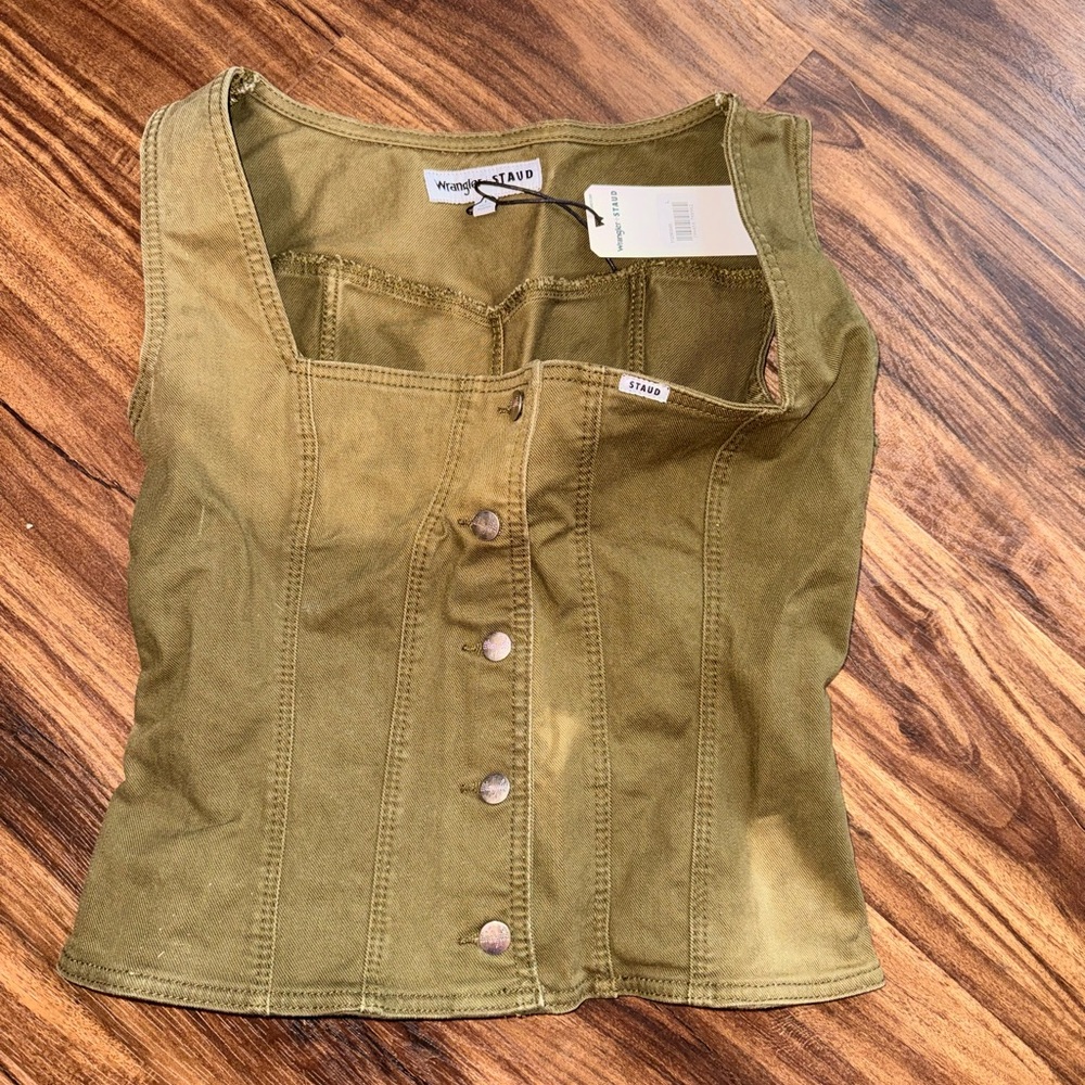 Wrangler x Staud Denim Top